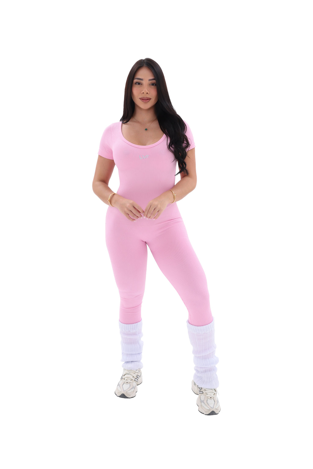 Seamless Open-Back Jumpsuit with Side Cut-Out